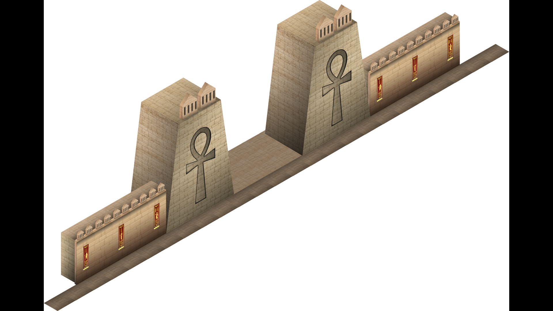 Illustration design showcasing geometric shapes